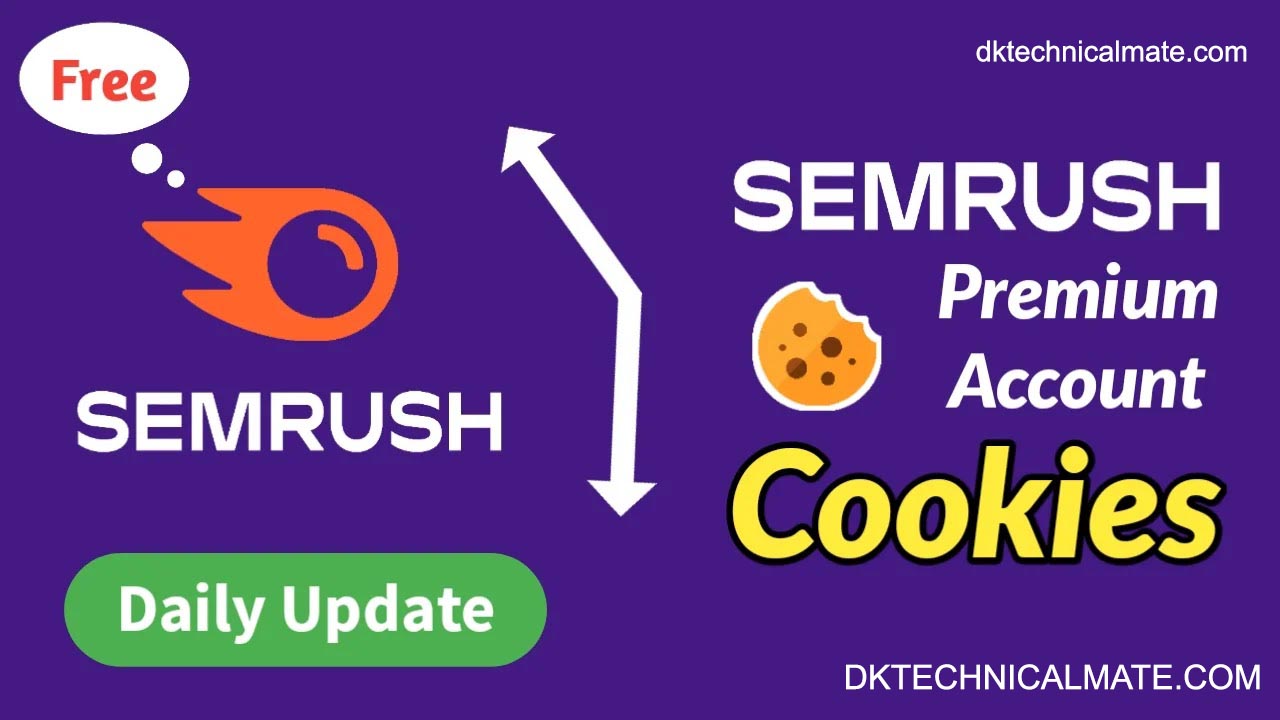 Semrush Premium Account Cookies free