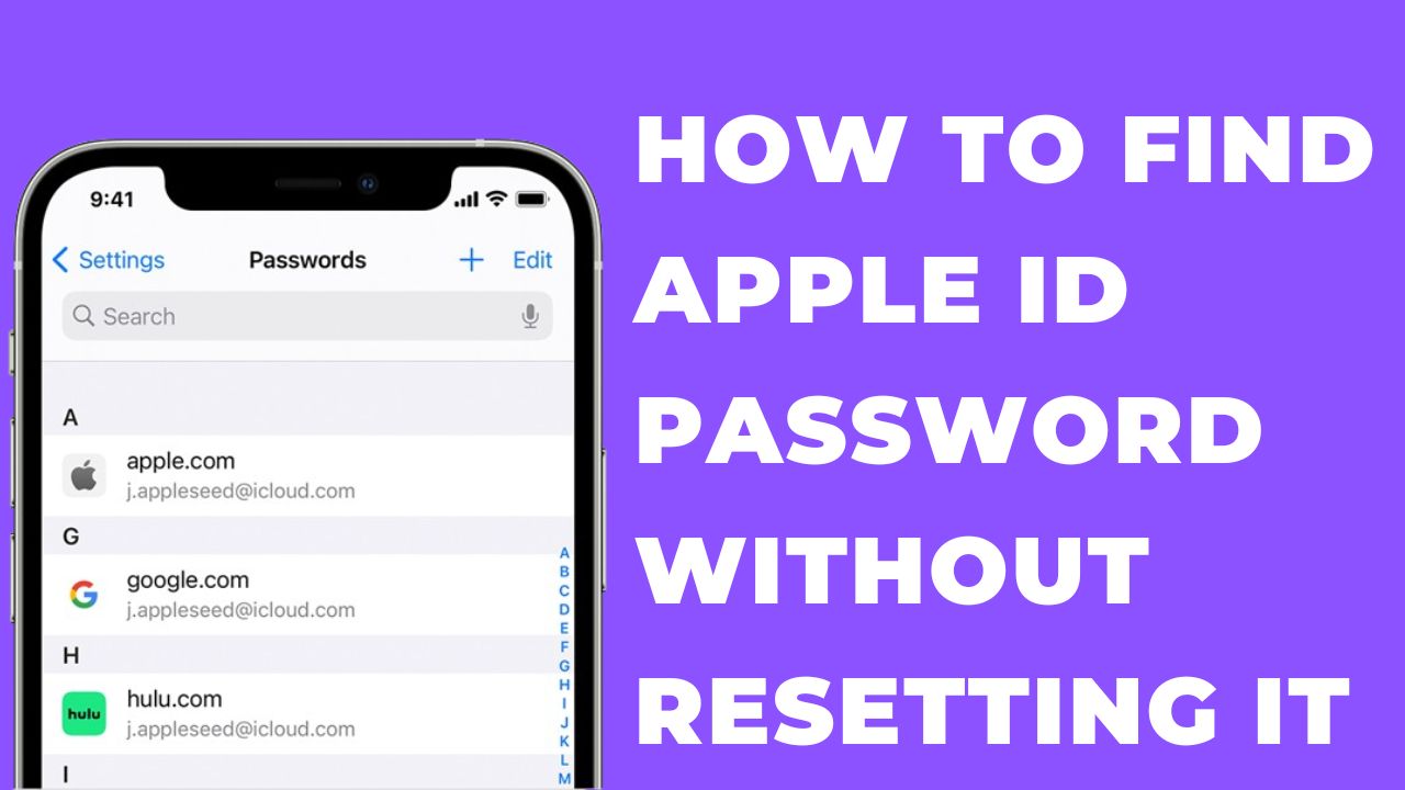 How To Find Apple Id Password Without Resetting It